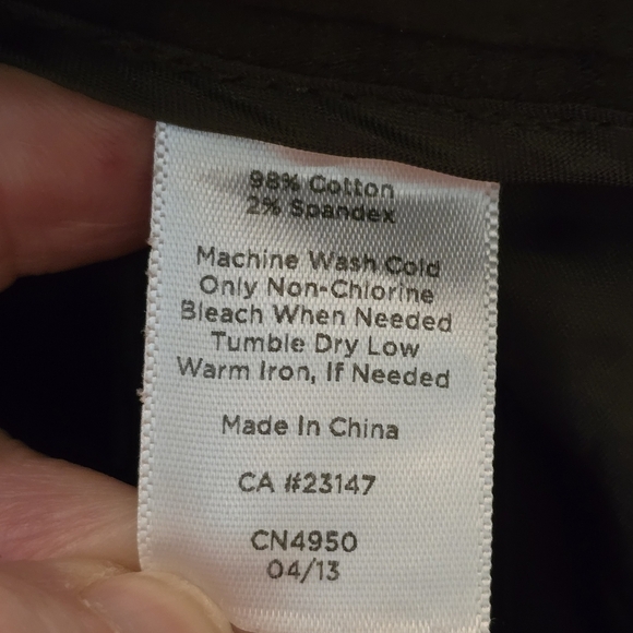 Talbots Women's Brown Signature Straight Leg Stretchy Size 8P Zippered Pockets - Picture 15 of 15